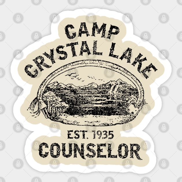 Camp Crystal Lake Vintage Sticker by rembo